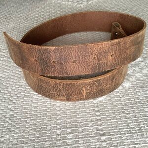 EXPRESS Distressed Tan Brown Leather Belt Strap, Sz 32, Made in England 🏴󠁧󠁢󠁥󠁮󠁧󠁿